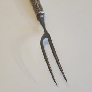 1900s Victorian Two-tined Sterling Picking Fork 8.25 inches